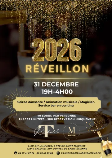 Réveillon 2026 au Domaine du Moulin !, Saint-Étienne, Domaine du Moulin